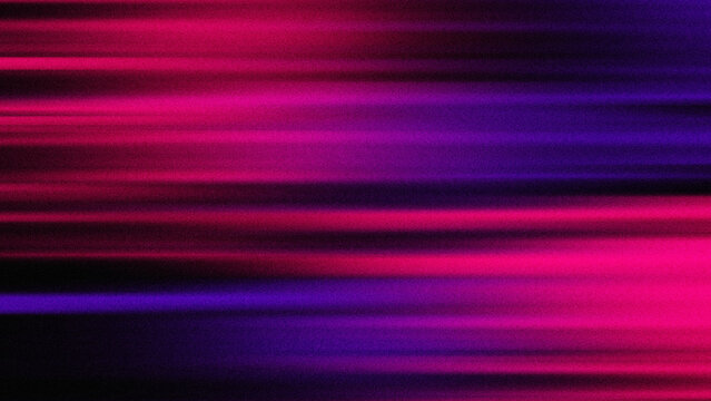 Abstract Neon Pink and Purple Motion Blur Background with Grainy Texture. Vibrant Magenta Light Streaks for Retro Synthwave and Futuristic Tech Backdrop.