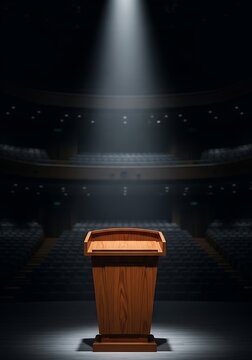 Podium Spotlight - A Moment of Public Speaking.