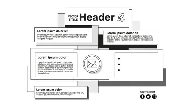 Business Document Template Design.