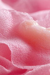 Fototapeta premium Close-up of a pink flower with a heart-shaped center