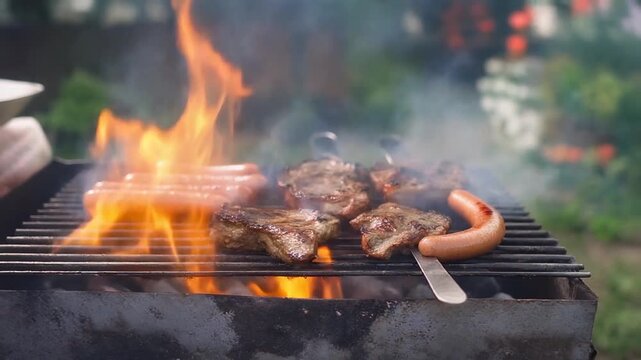 Grillen im Garten 