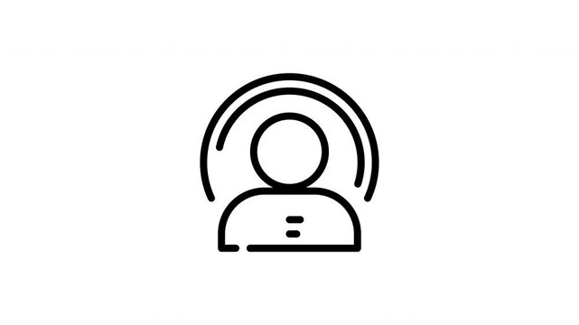 Smart speaker avatar icon suitable for tech websites, apps, presentations, and graphic designs for virtual assistants and airelated content.

