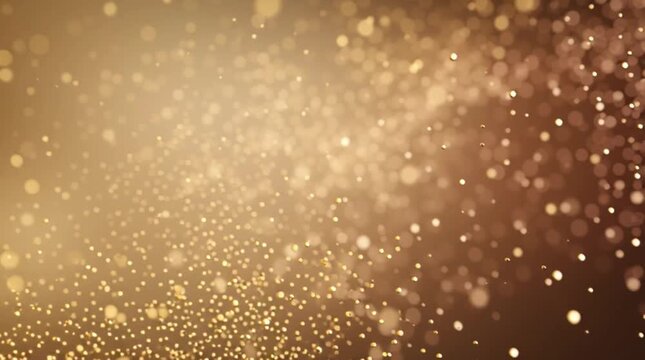 golden and brown shades with shiny dots that create the effect of shimmer and light. The background is soft and warm.