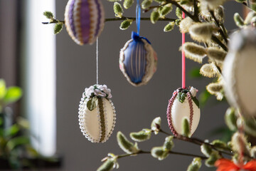 Obraz premium vintage elaborate Easter eggs decoration