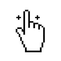 Obraz premium Vector hand cursor icon pointing upwards for digital interaction