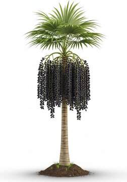 Bacaba (Oenocarpus bacaba), in a pot.