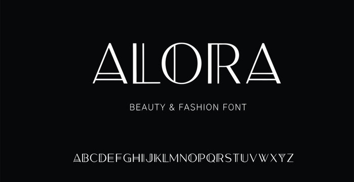 A beautiful font for beauty and fashion designs with elegant letters