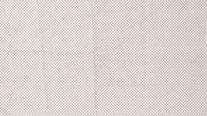 Fototapeta premium Folded white craft paper texture with natural speckles and scratches. Recycled eco-friendly empty sheet background for organic design.