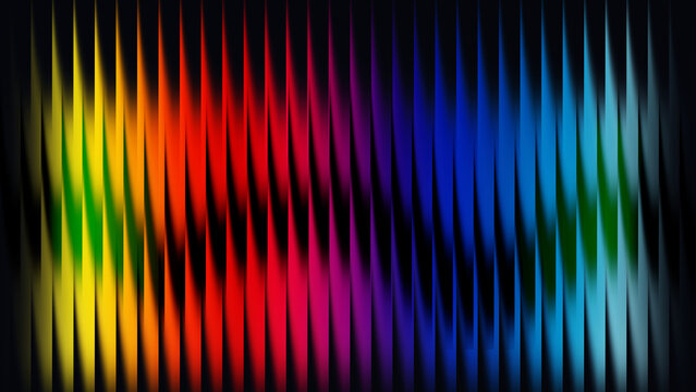 Vibrant multicolored vertical stripes with gradient color transition from warm to cool tones