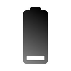 Fototapeta premium Empty battery icon. Low energy symbol. Power level Vector. Dead cell sign. Manual vector only. No autotrace used