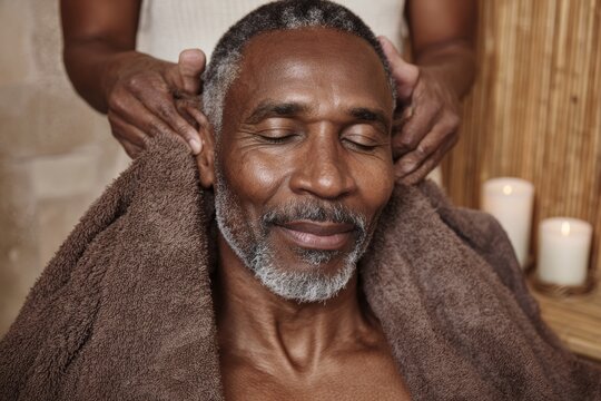 Experience relaxation and hair health in a serene spa setting. E