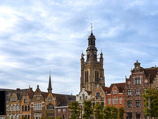 Obraz premium Street view of Roeselare, Belgium
