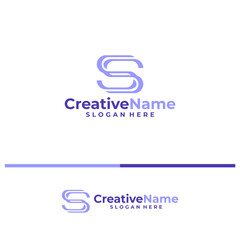 Fototapeta premium Initial S logo design concept vector. Creative Letter S logo template vector illustration