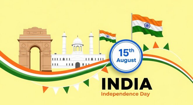 India celebrates 15th august independence day with patriotic spirit and national pride