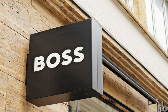 Stuttgart, Baden-W&uuml;rttemberg, Germany - July 3, 2025: Boss fashion store in Stuttgart, Germany - Boss is a German luxury fashion house headquartered in&nbsp;Metzingen,&nbsp;Germany