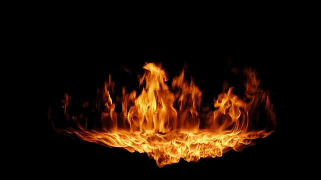Fire goes out of a door or a windows prekeyed with alpha channel