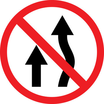 No overtaking traffic sign vector illustration