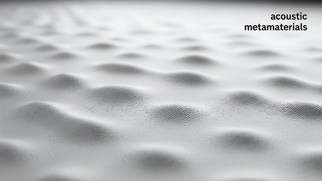 Acoustic metamaterials sound wave manipulation technology textured surface wave pattern gray material science innovation research and development  acoustic metamaterials