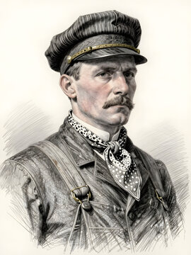 Railroad Engineer Portrait