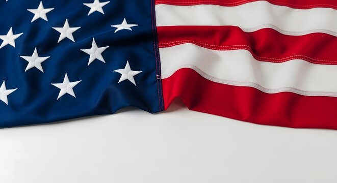 American flag close up with stars and stripes