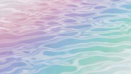 Fototapeta premium Abstract Pastel Water Surface Ripples with Soft Gradient Colors.