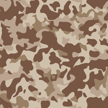 Camouflaging seamless pattern. Modern camo texture for army clothing
