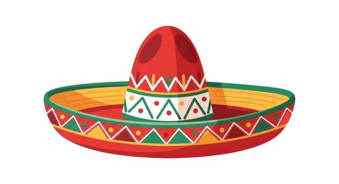Traditional sombrero with colorful patterns and intricate designs