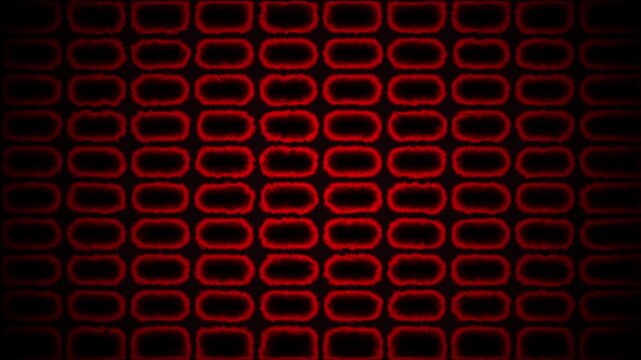 Red glowing oval grid seamless loop background