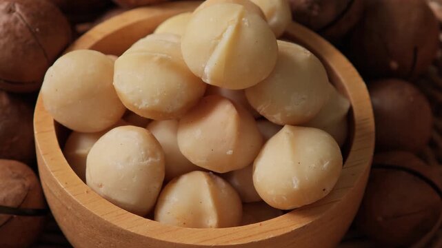 Video of macadamia nuts	