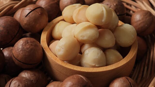 Video of macadamia nuts	