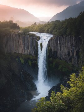 Waterfall Water Nature River Landscape Rock Falls Fall Mountain Mountains Cascade Park Stream Yellowstone Forest