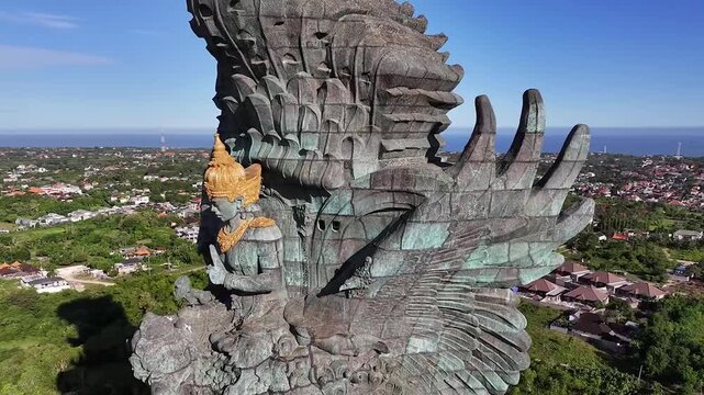 Close-Up of Garuda Wisnu Kencana Statue in Bali, Indonesia