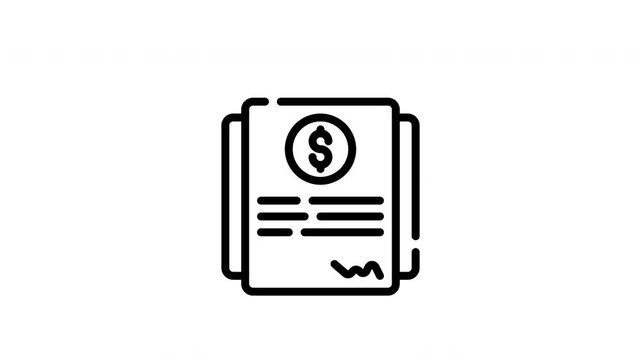 Financial document with dollar sign and signature suitable for business presentations, financial reports, investment blogs, banking websites, and educational materials.
