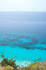 Obraz premium Panorama of Lefkada Coastline, Ionian Islands, Greece