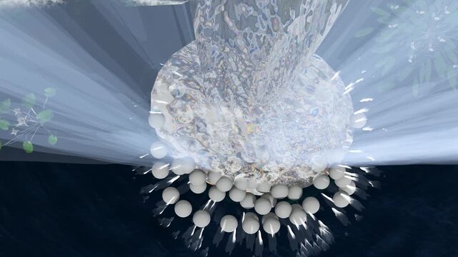 Waterfall Splash Impact Slow Motion Water Burst Animation