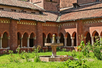 Obraz premium Milano, L'abbazia benedettina di Chiaravalle, Lombardia, Italia