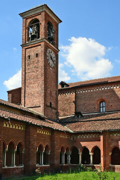Milano, L'abbazia benedettina di Chiaravalle, Lombardia, Italia