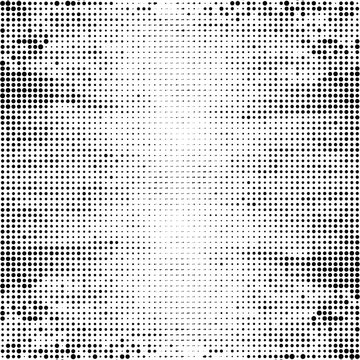 Abstract halftone background template for banner, web, presentation, futuristic layout | Black vector illustration