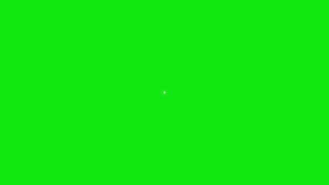 Luxury sparkling diamond star animation, with glowing elegant flickering glow sharp glitter points for high end fashion and jewelry brand promos on green screen background. 4K