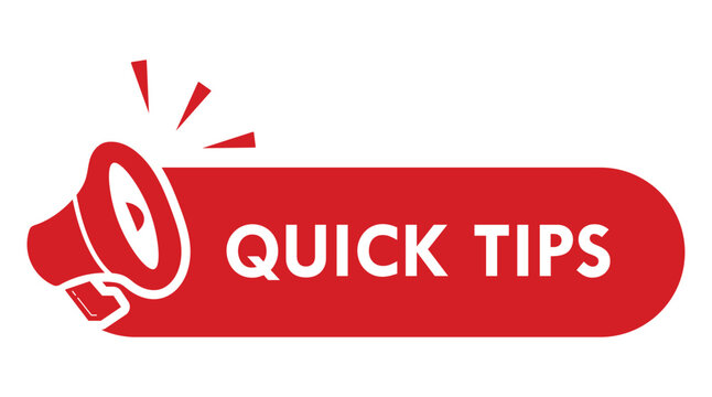 Quick Tips sticker. Quick Tips sign on transparent background. Quick Tips sign, logo, badge, icon, sticker, label, emblem, stamp, symbol, black, line, flat vector, isolated illustration.
