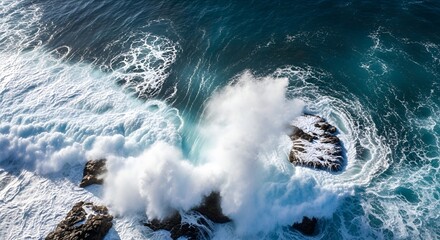 Obraz premium big wave in the sea