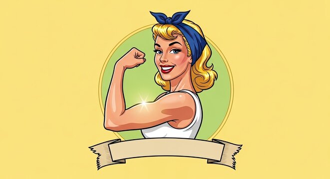 Rosie the riveter iconic female empowerment symbol world war ii era poster