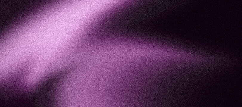 Glowing purple grainy gradient shape on black background, elegant dark noise texture web banner, website header, vibrant event poster, digital wallpaper or landing page backdrop design