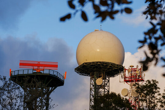 radar and telecommunications facilities in Puig de Randa, Algaida, Mallorca, Balearic Islands, Spain