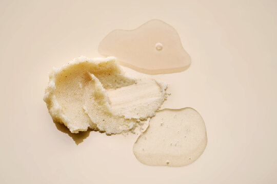 Cosmetic product innovation with scrub, gel, and serum textures