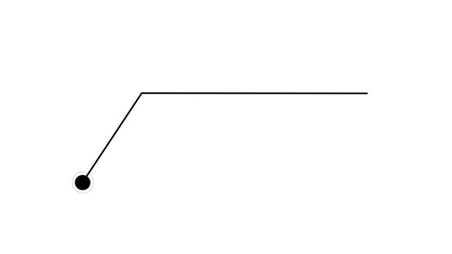 Simple HUD elements rectangle frame lines callout animation for text on black 4K video Animate a white callout for text. Motion graphics of digital HUD concept.