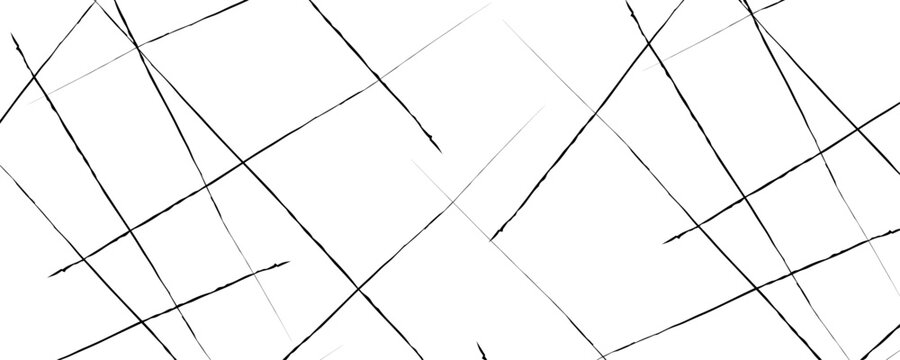 Abstract Minimal Black Line Texture Vector Random Crossed Lines Pattern Background, Hand Drawn Scratch Lines, Grunge Linear Art, Modern Monochrome Geometric Overlay Design.
