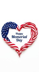 Fototapeta premium Celebrate memorial day with a patriotic wreath design