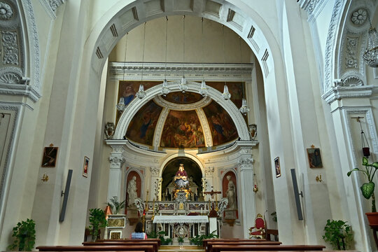 Napoli,  interno della Chiesa di Santa Maria del Parto a Mergellina,, Campania, Italia
