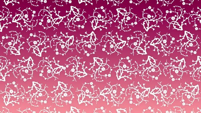 中国風 梅の花 花柄 ループアニメーション背景